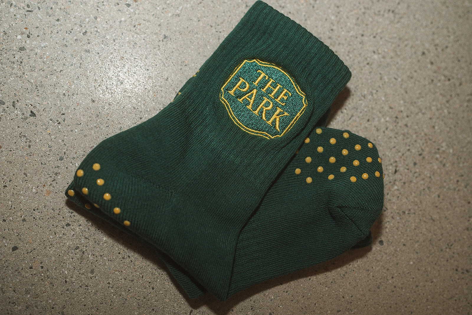 Green Signature Grippy Socks
