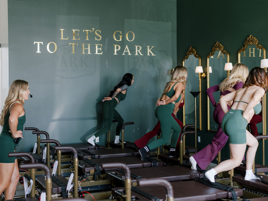 High-energy ParkCore class at The Park Pilates