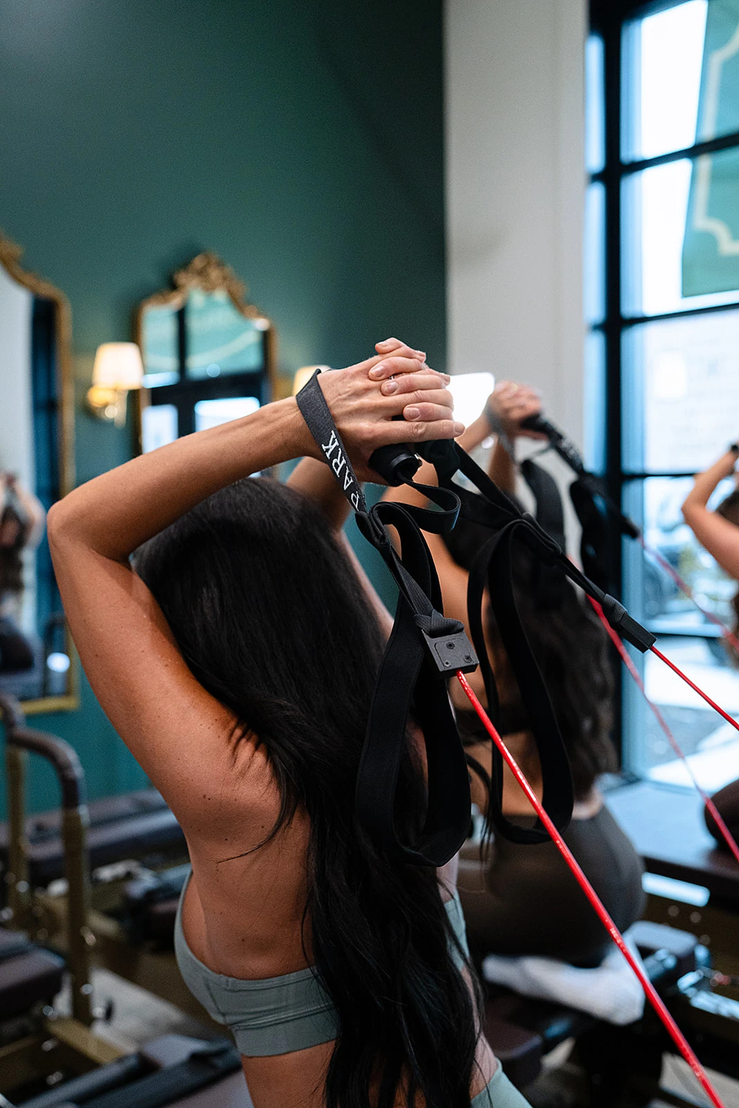 Athletic reformer strength pose